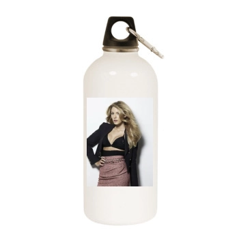Blake Lively White Water Bottle With Carabiner