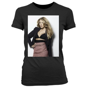 Blake Lively Women's Junior Cut Crewneck T-Shirt