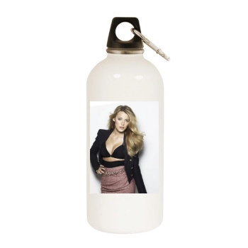 Blake Lively White Water Bottle With Carabiner