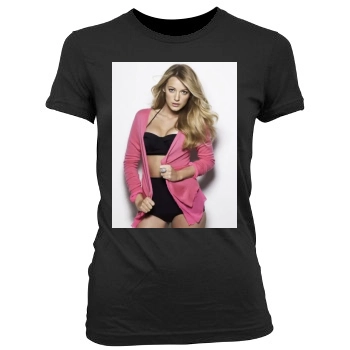 Blake Lively Women's Junior Cut Crewneck T-Shirt