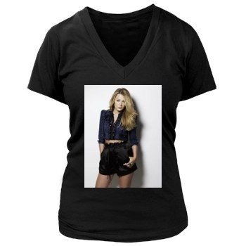 Blake Lively Women's Deep V-Neck TShirt