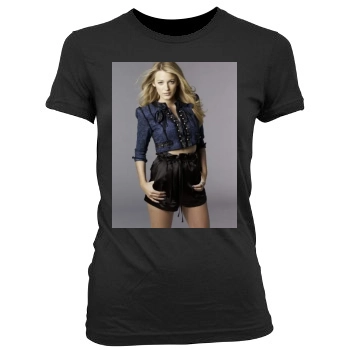 Blake Lively Women's Junior Cut Crewneck T-Shirt