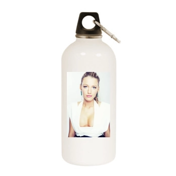 Blake Lively White Water Bottle With Carabiner