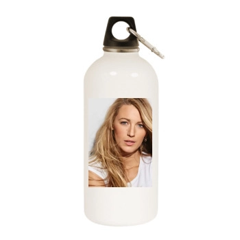 Blake Lively White Water Bottle With Carabiner