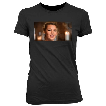 Blake Lively Women's Junior Cut Crewneck T-Shirt