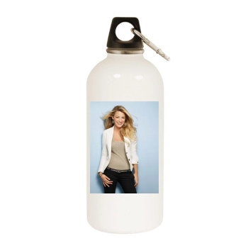 Blake Lively White Water Bottle With Carabiner