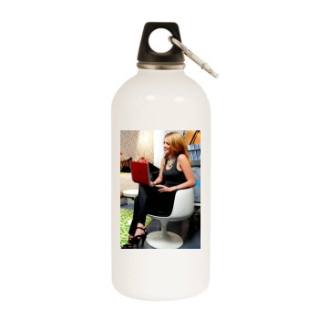 Blake Lively White Water Bottle With Carabiner