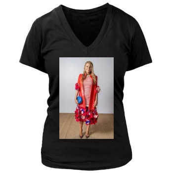 Blake Lively Women's Deep V-Neck TShirt