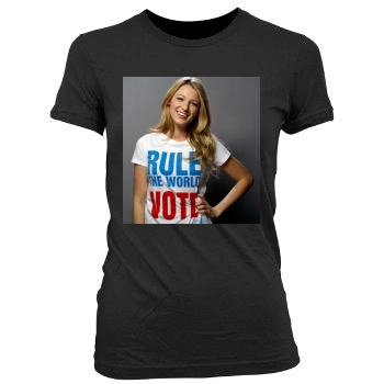 Blake Lively Women's Junior Cut Crewneck T-Shirt