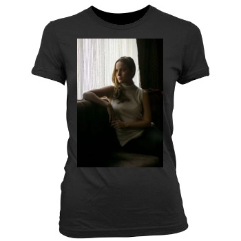 Brie Larson Women's Junior Cut Crewneck T-Shirt