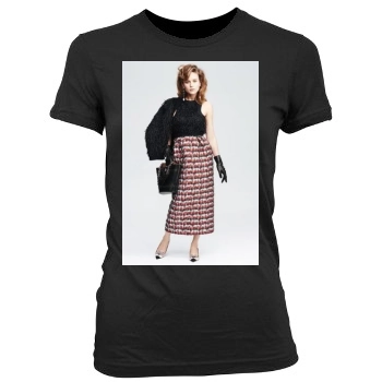 Brie Larson Women's Junior Cut Crewneck T-Shirt