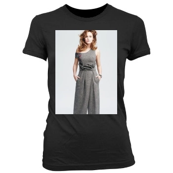 Brie Larson Women's Junior Cut Crewneck T-Shirt