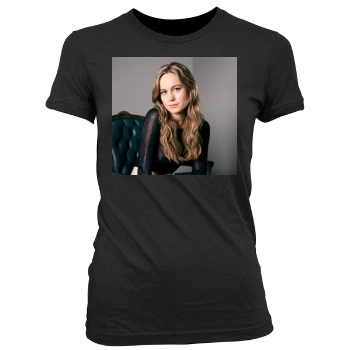 Brie Larson Women's Junior Cut Crewneck T-Shirt