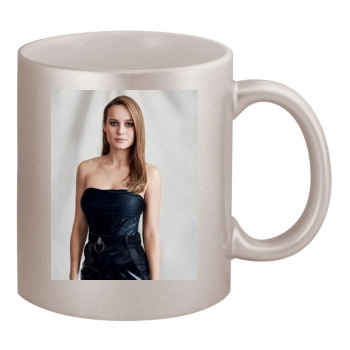 Brie Larson 11oz Metallic Silver Mug