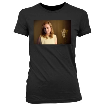 Brie Larson Women's Junior Cut Crewneck T-Shirt