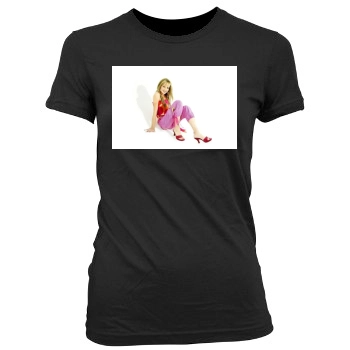 Brie Larson Women's Junior Cut Crewneck T-Shirt