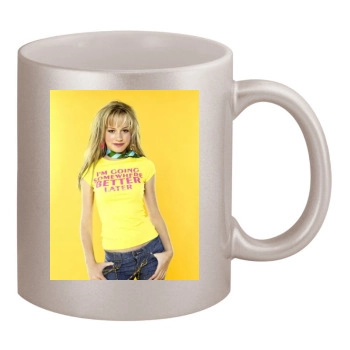 Brie Larson 11oz Metallic Silver Mug