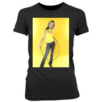 Brie Larson Women's Junior Cut Crewneck T-Shirt