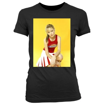 Brie Larson Women's Junior Cut Crewneck T-Shirt