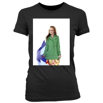 Brie Larson Women's Junior Cut Crewneck T-Shirt