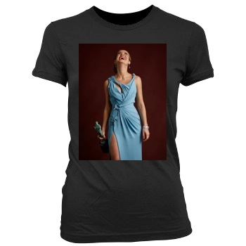 Brie Larson Women's Junior Cut Crewneck T-Shirt