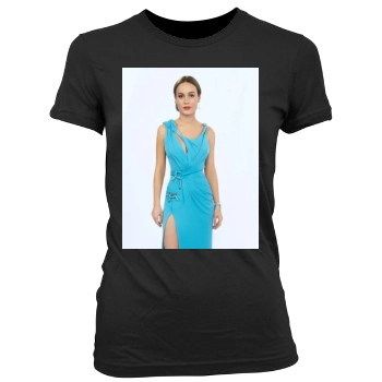 Brie Larson Women's Junior Cut Crewneck T-Shirt