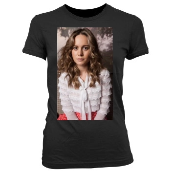 Brie Larson Women's Junior Cut Crewneck T-Shirt