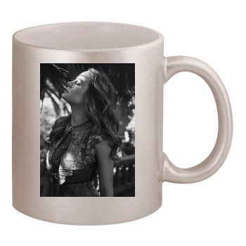 Brie Larson 11oz Metallic Silver Mug