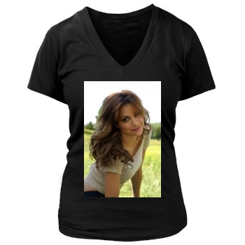 Brittany Murphy Women's Deep V-Neck TShirt