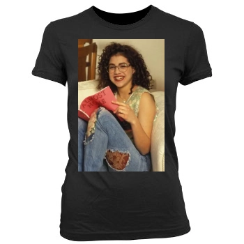 Brittany Murphy Women's Junior Cut Crewneck T-Shirt