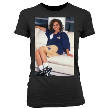 Brittany Murphy Women's Junior Cut Crewneck T-Shirt