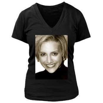 Brittany Murphy Women's Deep V-Neck TShirt