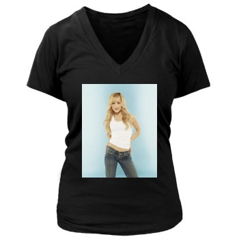 Brittany Murphy Women's Deep V-Neck TShirt