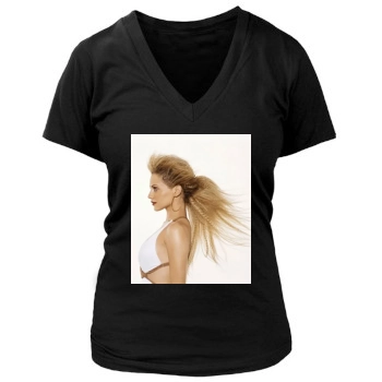 Brittany Murphy Women's Deep V-Neck TShirt