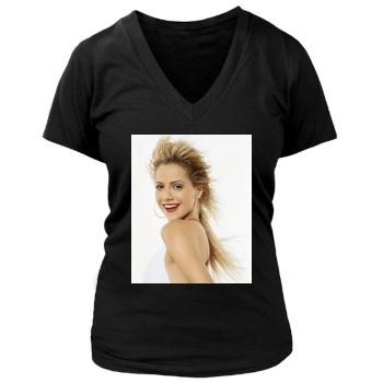 Brittany Murphy Women's Deep V-Neck TShirt