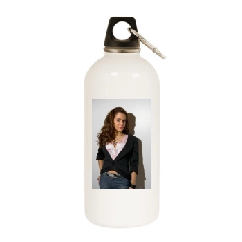 Brittany Murphy White Water Bottle With Carabiner