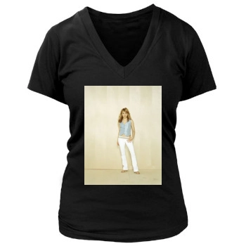 Brittany Murphy Women's Deep V-Neck TShirt