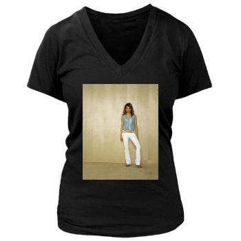 Brittany Murphy Women's Deep V-Neck TShirt