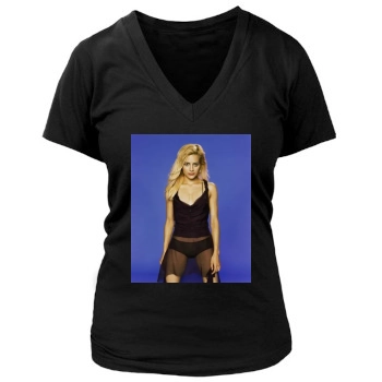 Brittany Murphy Women's Deep V-Neck TShirt