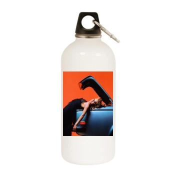 Brittany Murphy White Water Bottle With Carabiner