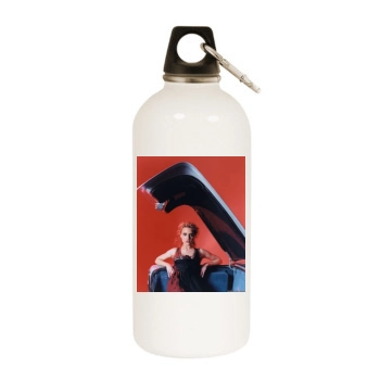 Brittany Murphy White Water Bottle With Carabiner