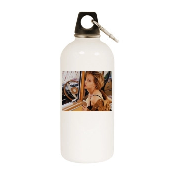 Brittany Murphy White Water Bottle With Carabiner