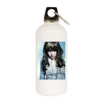 Brittany Murphy White Water Bottle With Carabiner