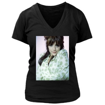 Brittany Murphy Women's Deep V-Neck TShirt