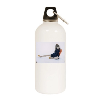 Brittany Murphy White Water Bottle With Carabiner