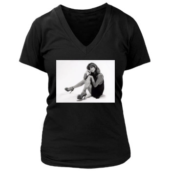 Brittany Murphy Women's Deep V-Neck TShirt