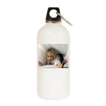 Brittany Murphy White Water Bottle With Carabiner