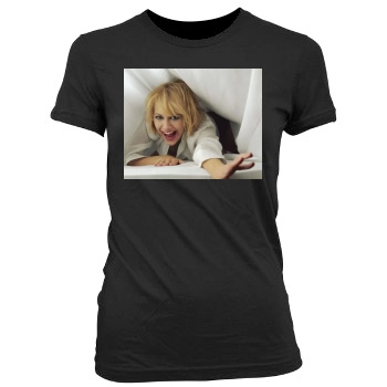 Brittany Murphy Women's Junior Cut Crewneck T-Shirt