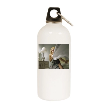 Brittany Murphy White Water Bottle With Carabiner