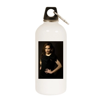 Brittany Murphy White Water Bottle With Carabiner